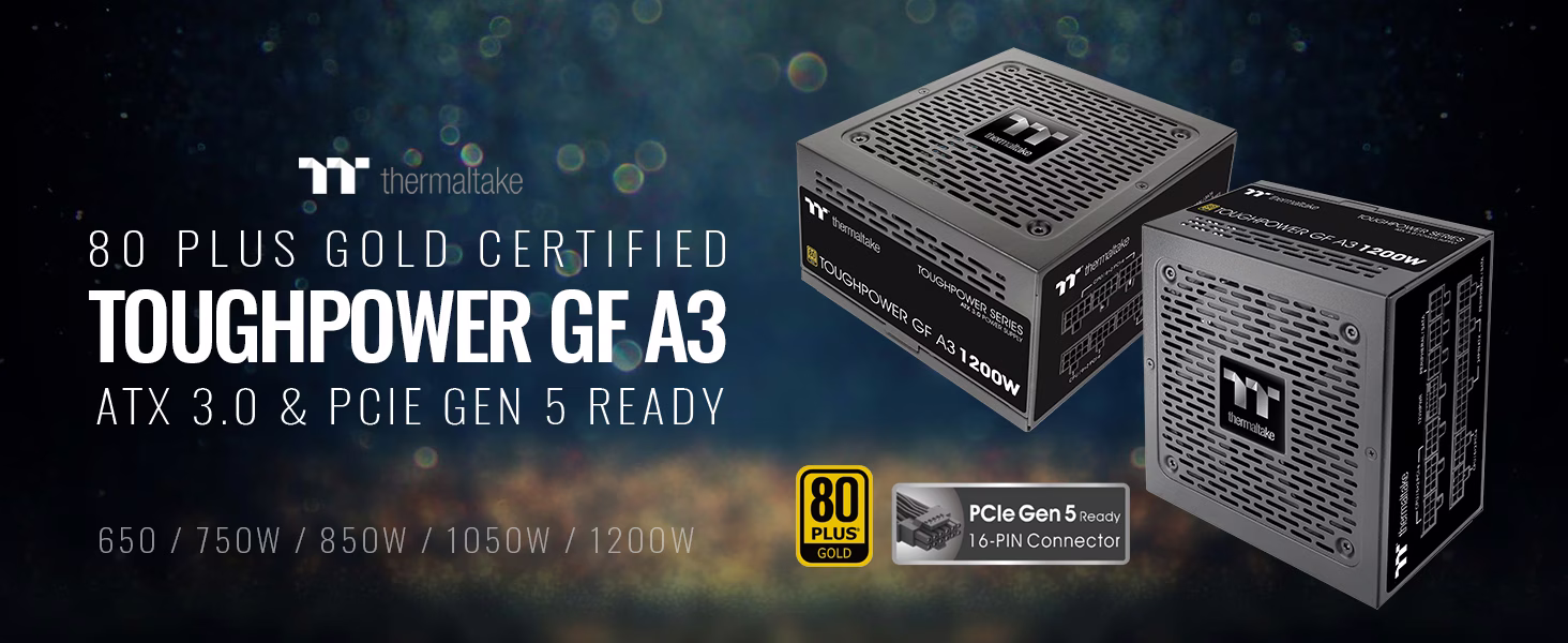 Thermaltake GF A3 1200W Gold PSU | ATX 3.0 & PCIe 5.0