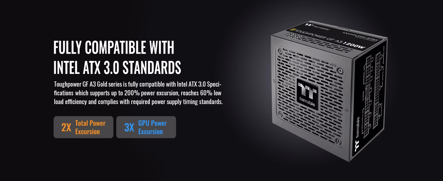 Thermaltake GF A3 1200W Gold PSU | ATX 3.0 & PCIe 5.0