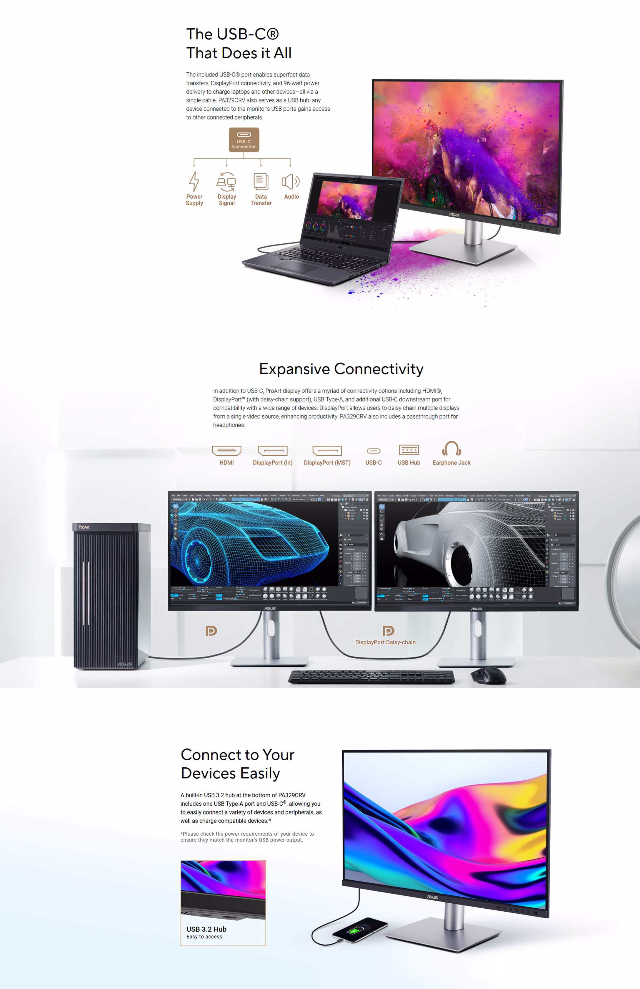 ASUS ProArt Display PA329CRV 32-inch Professional Monitor