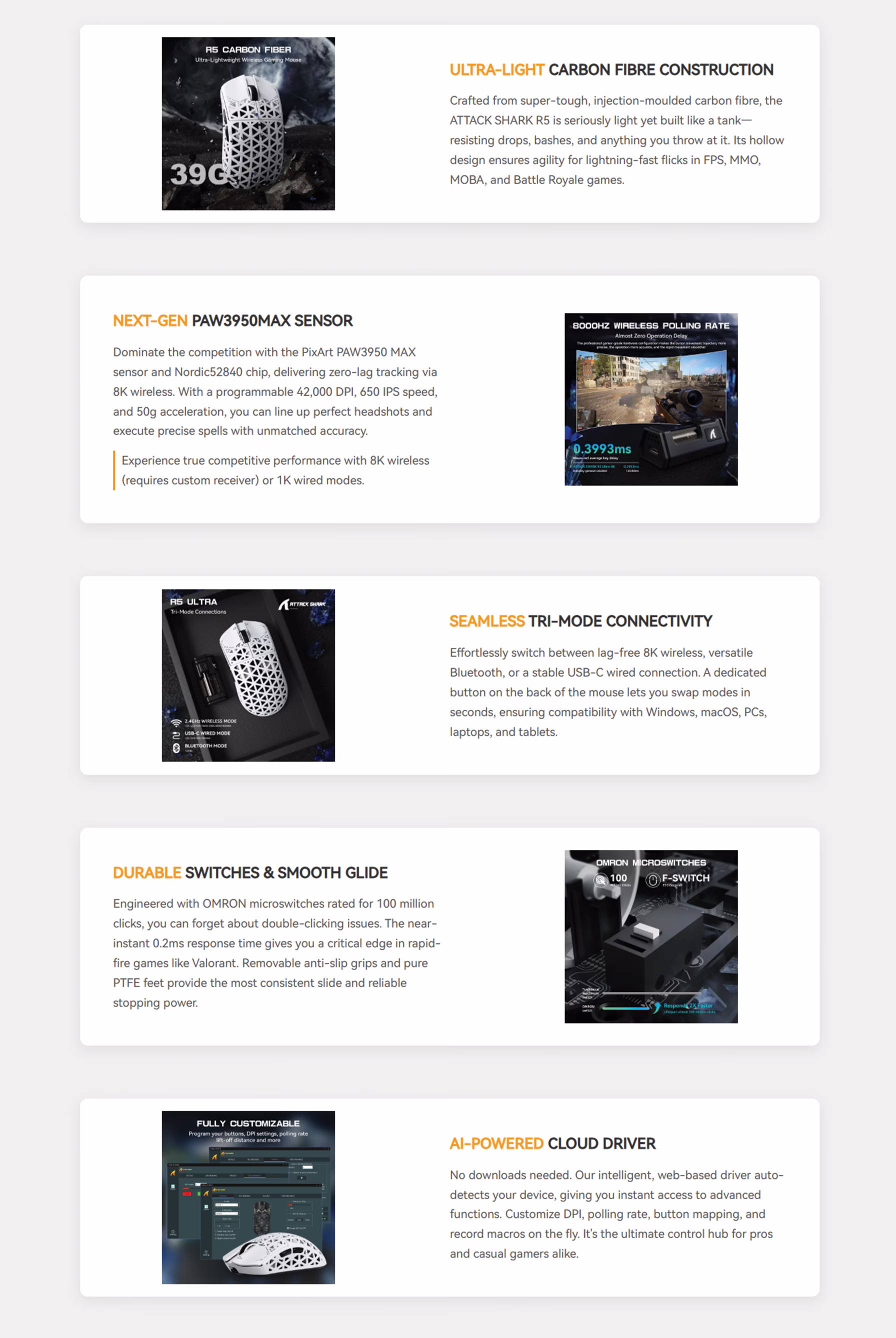 ATTACK SHARK R5 Ultra