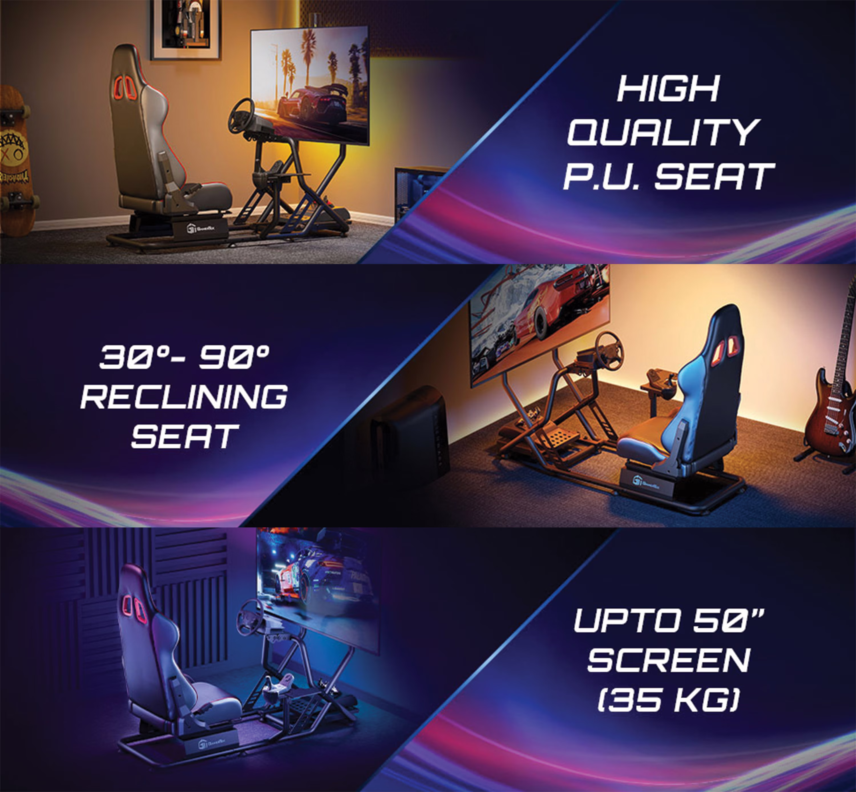 GamerTek GridMaster installed in a professional sim racing setup in Abu Dhabi