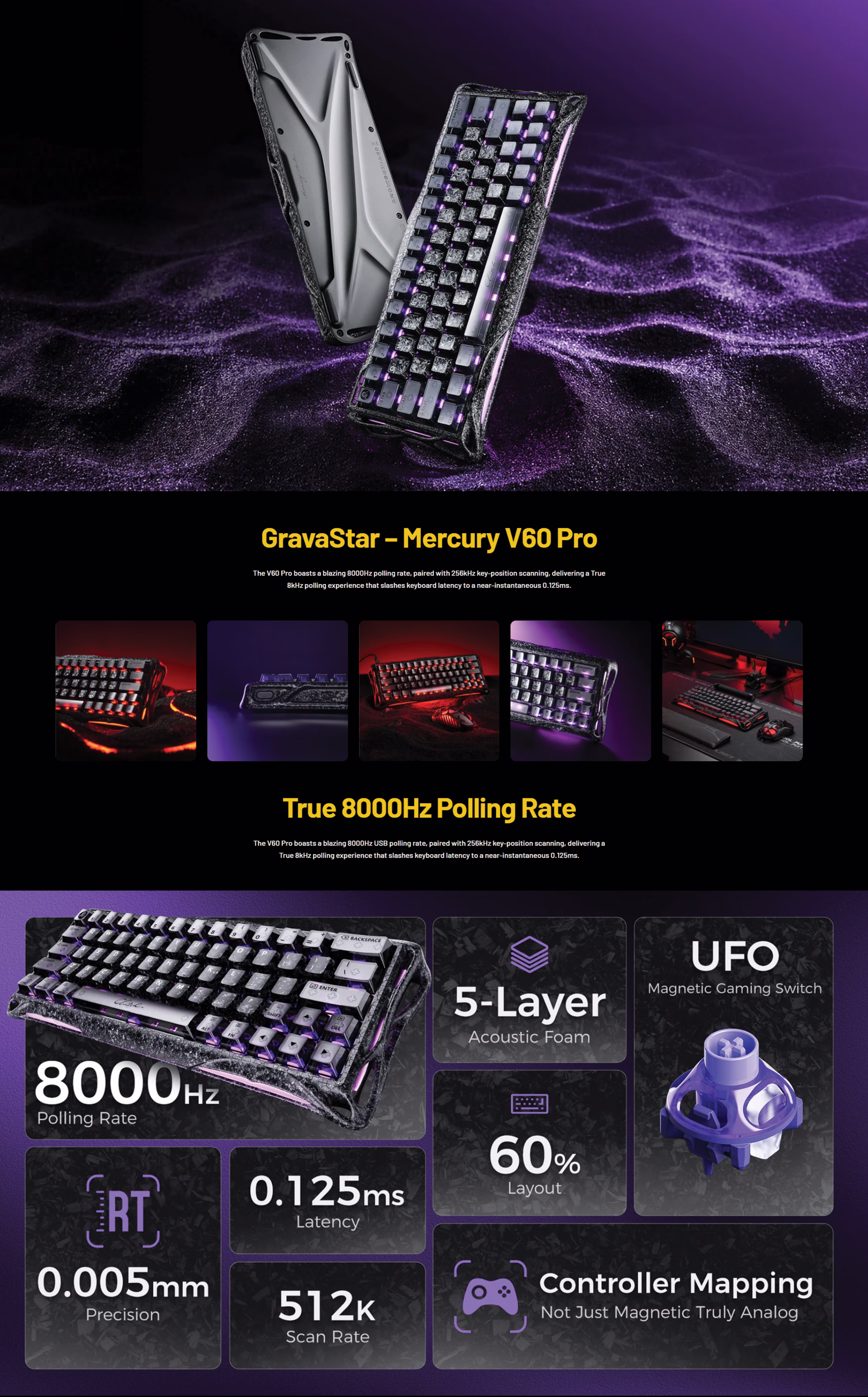 GravaStar Mercury V60 Pro Special Edition Gaming Keyboard OVERVIEW IMAGE