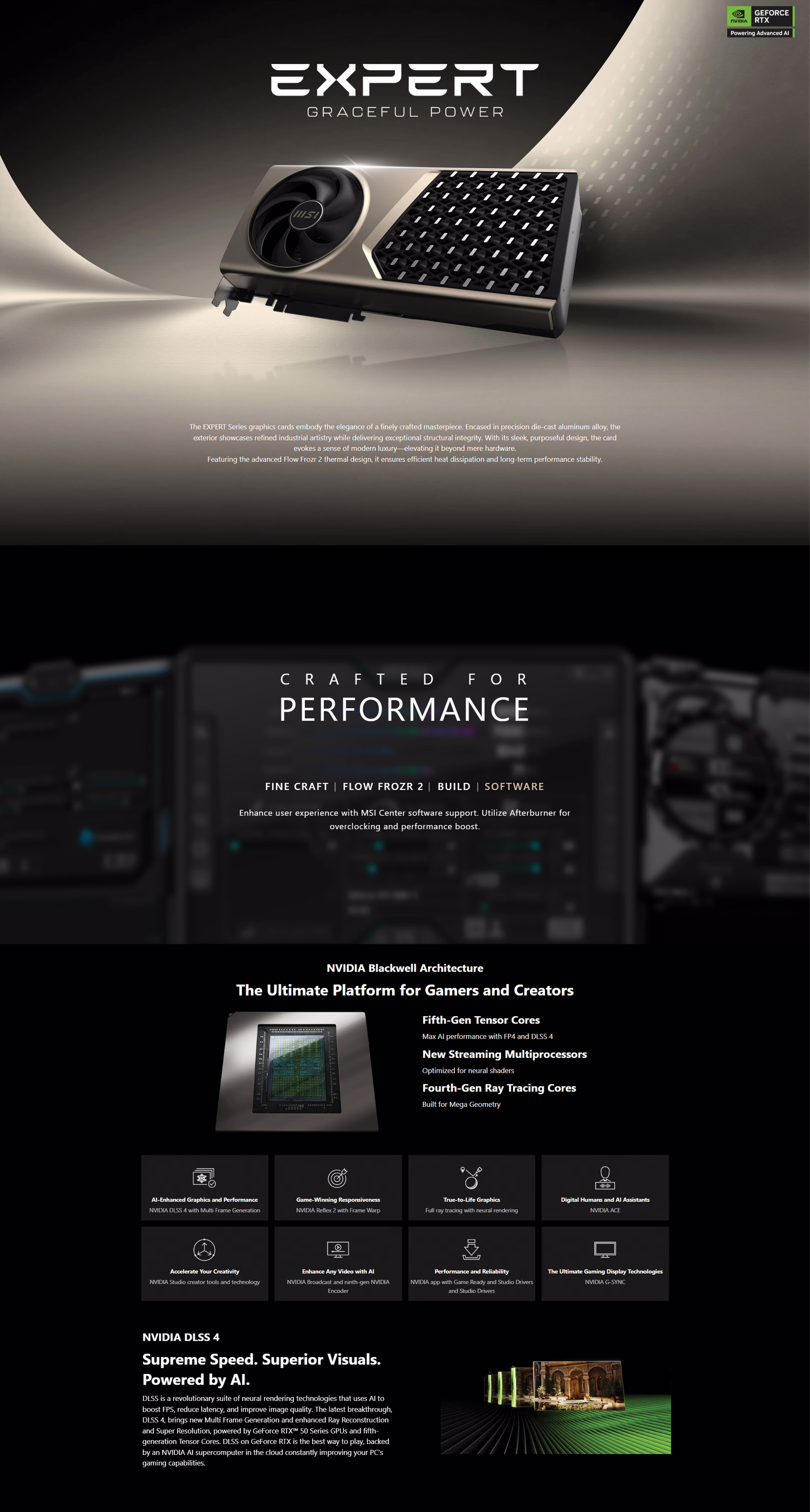 MSI5070TIEXPERTOCEDITION16GBGDDR7GRAPHICCARDNVIDIABLACKWELLPCIe5FLOWFROZR2PUSH-PULL912V531450UAEOBT