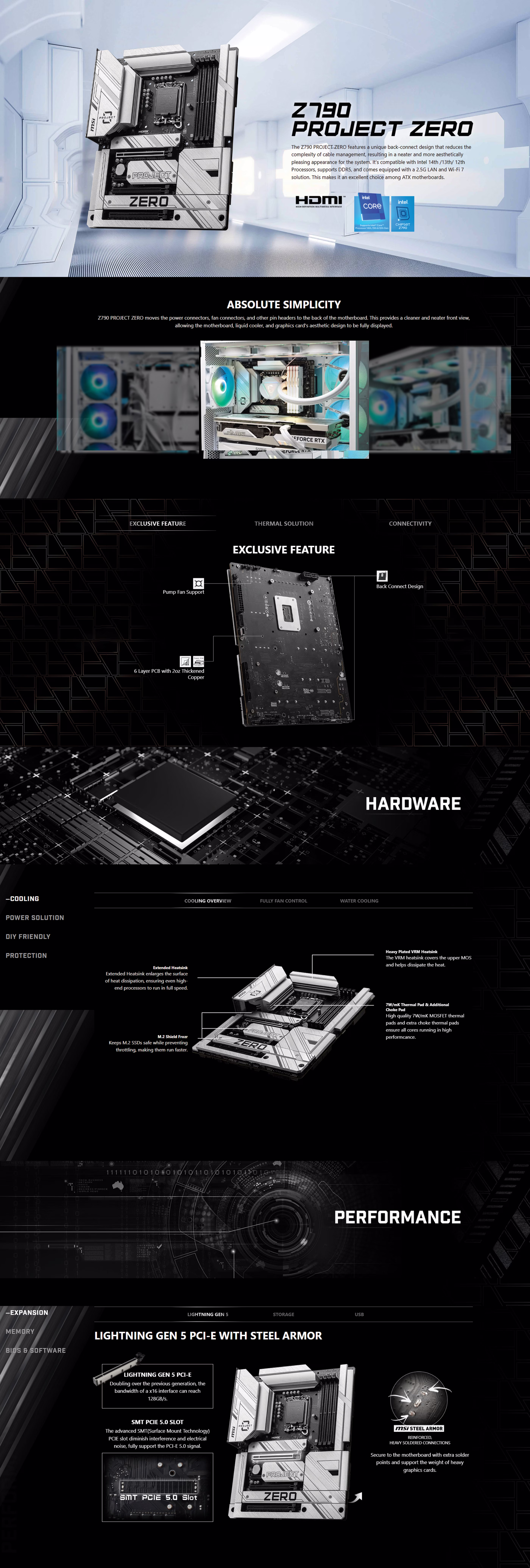 MSIZ790PROJECTZEROLIGHTNINGGEN5BACKCONNECTDESIGNGAMINGMOTHERBOARD9117E230014711377154024824142342275UAE