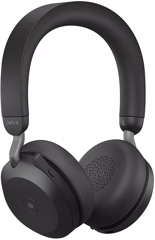 Jabra Evolve2 75 MS Noise-Canceling Wireless Headset, 40mm Drivers, Optimized for Microsoft Teams, Dual-Foam Ear Cushions, 8 Integrated Microphones, USB Type-C, Black | 27599-999-889 thumbnail 7