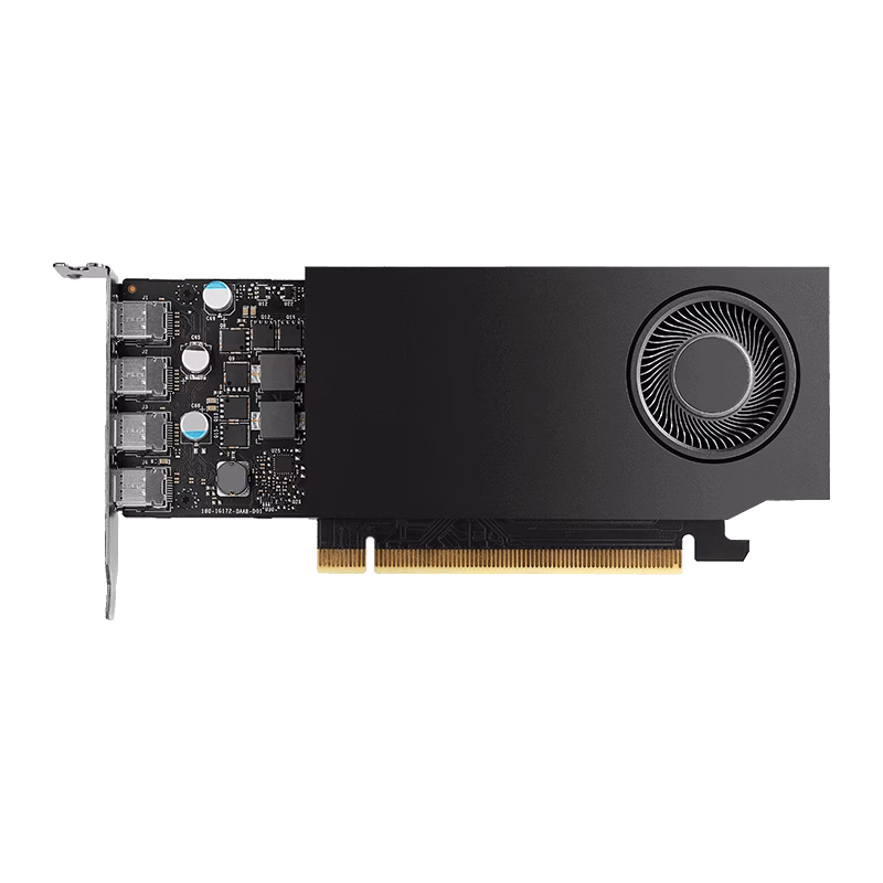 PNY NVIDIA RTX A400 Graphic card, 4 GB GDDR6, 64-bit 96 GB/sec, 8.7 Billion Transistors, 768 CUDA Cores, 24 Tensor Cores, 6 RT Cores, 4x mDisplayPort,  Single Slot | VCNRTXA400ATX-PB thumbnail 5