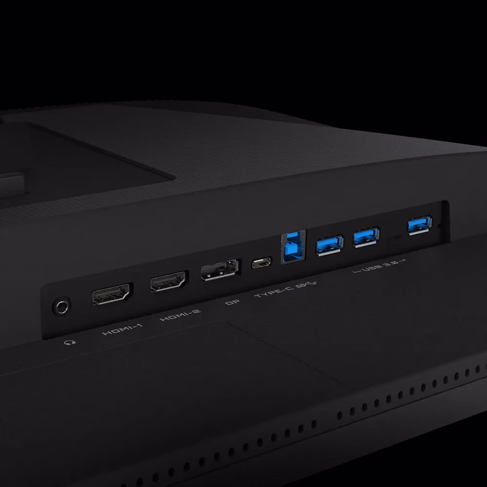 Gigabyte M28U 28" SS IPS Display Gaming Monitor, 144Hz Refresh Rate, 3840 x 2160 4K/UHD, Adaptive-Sync, 1ms Response Time, 94% DCI-P3, 8bits Display Colors,HDMI 2.1/DP 1.4/ USB-C, Black | M28U-EK thumbnail 4