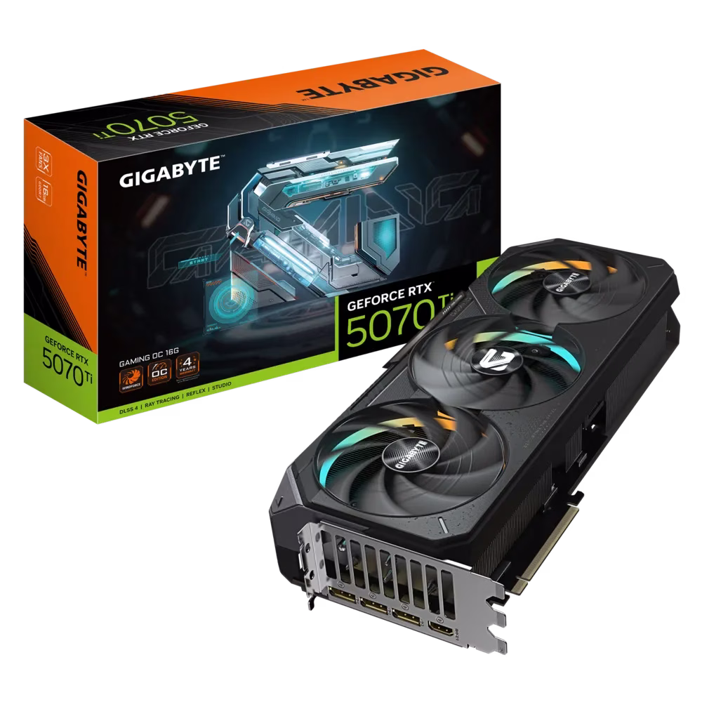 Gigabyte GeForce RTX 5070 Ti Gaming OC 16GB GDDR7 PCI-Express Graphic Card Boost Clock: ????MHz, Memory 16GB 28000MHz GDDR7, Cuda Cores: TBC, VR Ready, PhysX/CUDA Enabled, NVIDIA Blackwell 2.0, 4nm Process, Real-Time Ray Tracing, DLSS 4. image