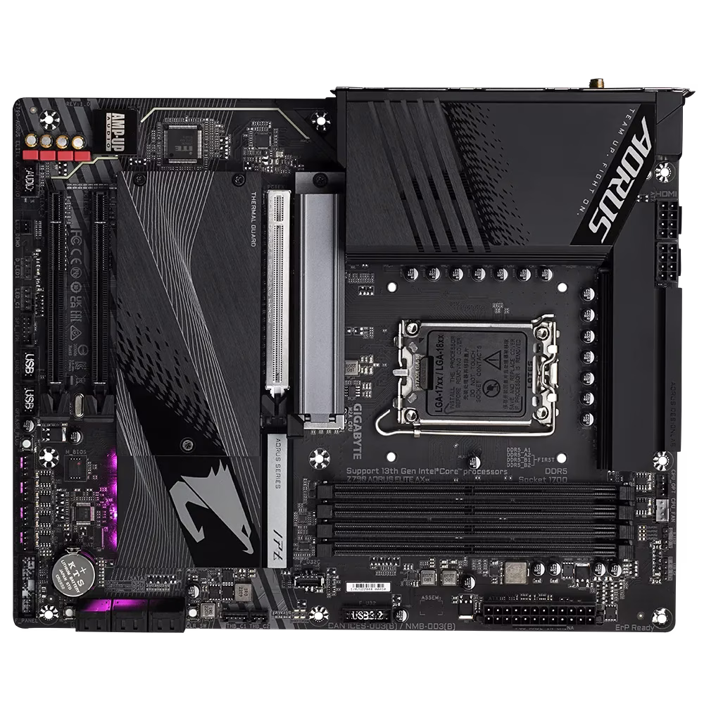 Gigabyte Z790 Aorus Elite AX Rev1 DDR5 LGA1700 ATX Motherboard | Z790-AORUS-ELITE-AX thumbnail 4