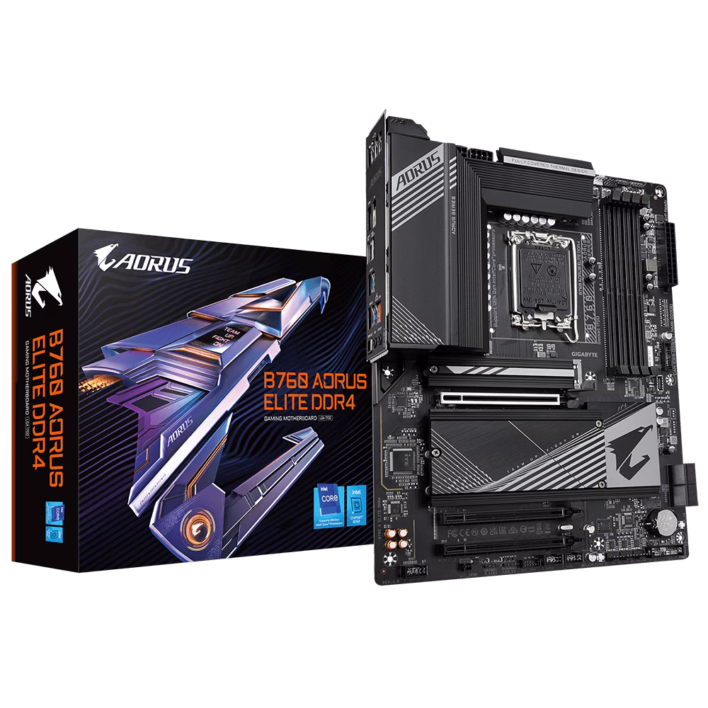 Gigabyte B760 Aorus Elite AX DDR4 LGA1700 ATX PC Motherboard | B760 AORUS ELITE DDR4 thumbnail 2