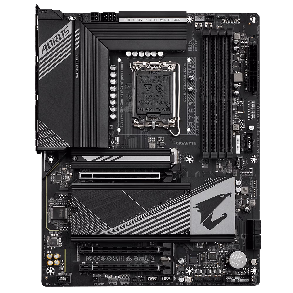 Gigabyte B760 Aorus Elite AX DDR4 LGA1700 ATX PC Motherboard | B760 AORUS ELITE DDR4 thumbnail 6