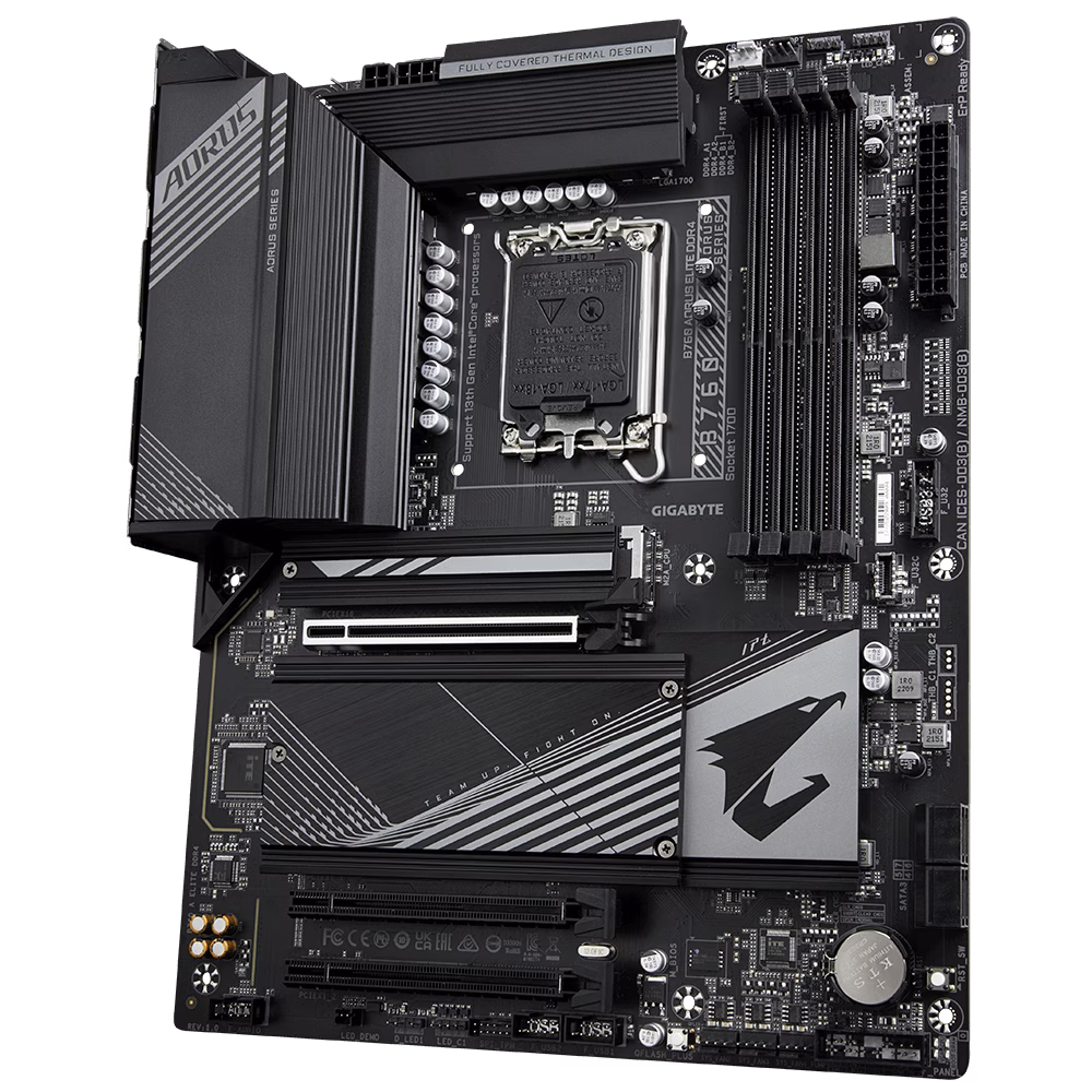 Gigabyte B760 Aorus Elite AX DDR4 LGA1700 ATX PC Motherboard | B760 AORUS ELITE DDR4 thumbnail 3