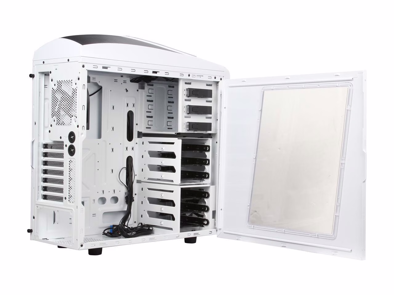 NZXT P240 GAMING COMPUTER CASE| MATTE BLACK/ORANGE thumbnail 5