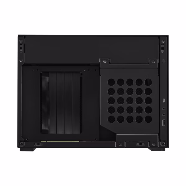 Lian Li A4 H2O PCIE 4.0 Mini-ITX Aluminum Case, 3 Expansion Slots, 2.5" Drive Bays, Up To 240mm Radiator Support, 120mm Fan Support, Max 55mm CPU Cooler Clearance, Black | G99.A4H2OX4.00 BL thumbnail 5