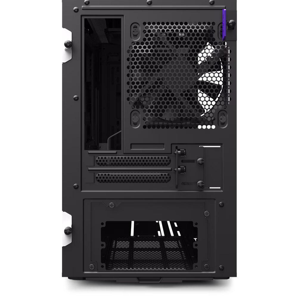  NZXT H210i Mini-ITX PC Gaming Case Front I/O USB Type-C Port Tempered Glass Side Panel Cable Management Water-Cooling Ready Integrated RGB Lighting Steel Construction - Black White | CA-H210i-W1 thumbnail 4