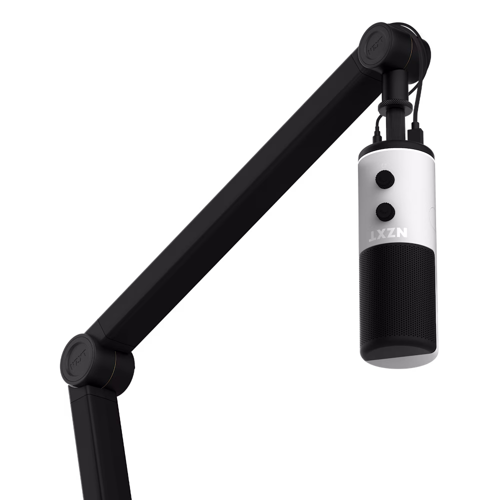 NZXT Boom Arm Low Noise Microphone, Thread US Standard 5/8", Discreetly Store USB & XLR Cables, Smooth and Silent, Cable Channel Covers, Black | AP-BOOMA-B1 thumbnail 6