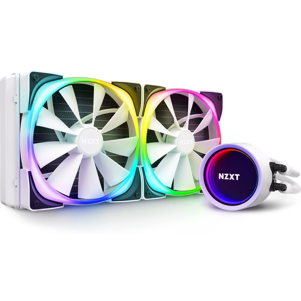 NZXT Kraken X63 RGB 280mm Liquid Cooler with RGB, White | RL-KRX63-RW thumbnail 2