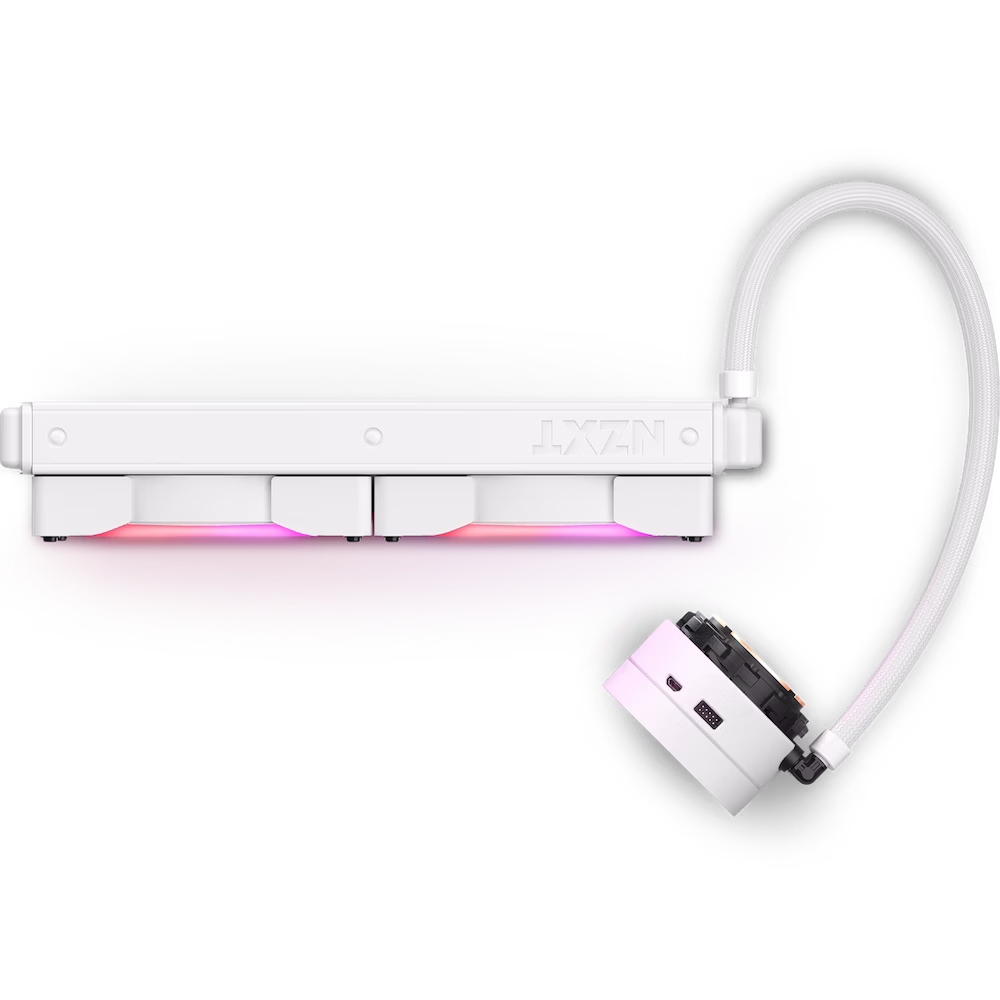 NZXT Kraken X63 RGB 280mm Liquid Cooler with RGB, White | RL-KRX63-RW image