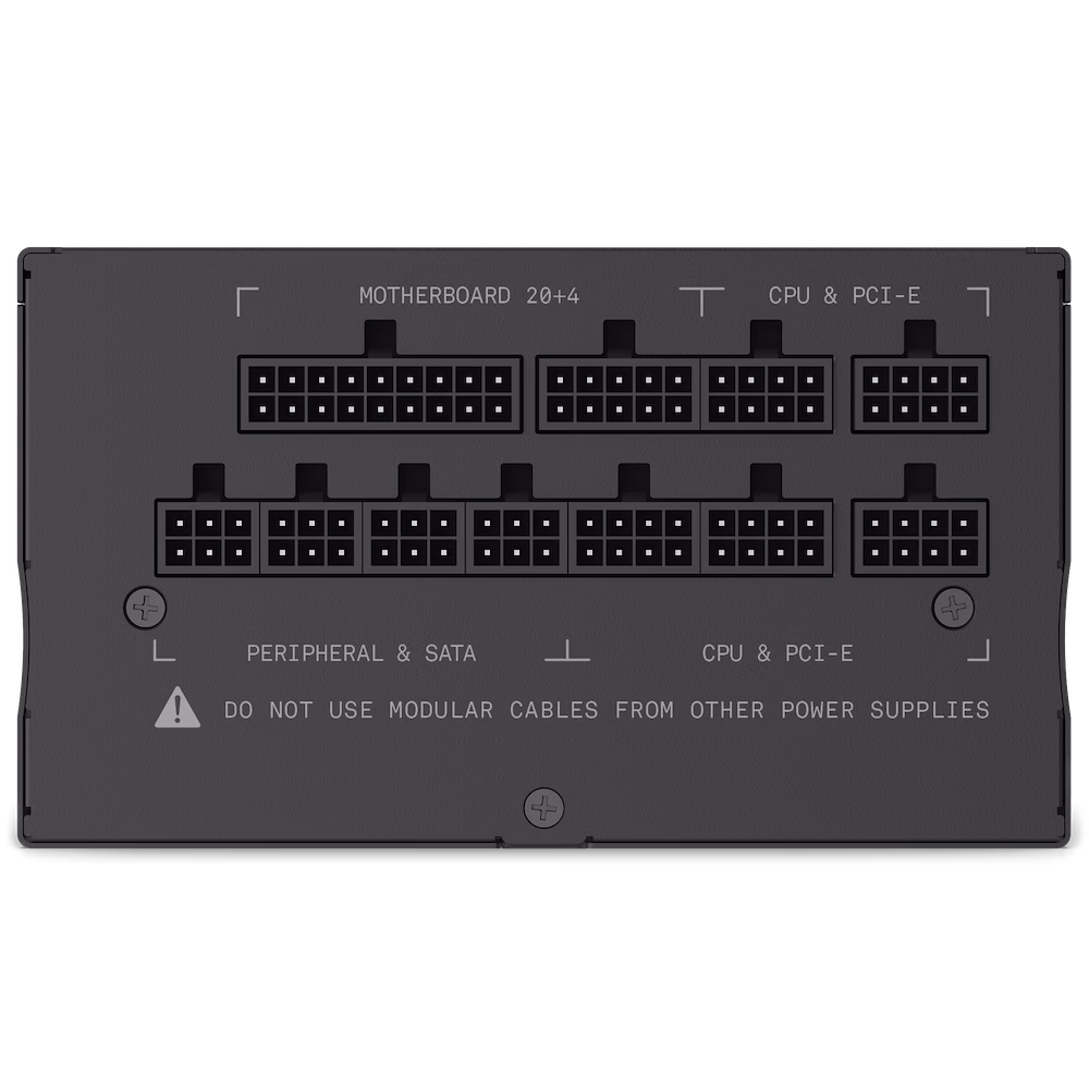 NZXT C1000 Gold ATX Fully Modular PSU, 80 Plus Gold Rating, 93.02 CFM Airflow, Fluid Dynamic Bearing, Active PFC, 44.5 dBA Max Noise, 2300 RPM Fan Speed, 135mm Fan Size, Black | PA-0G1BB-UK image