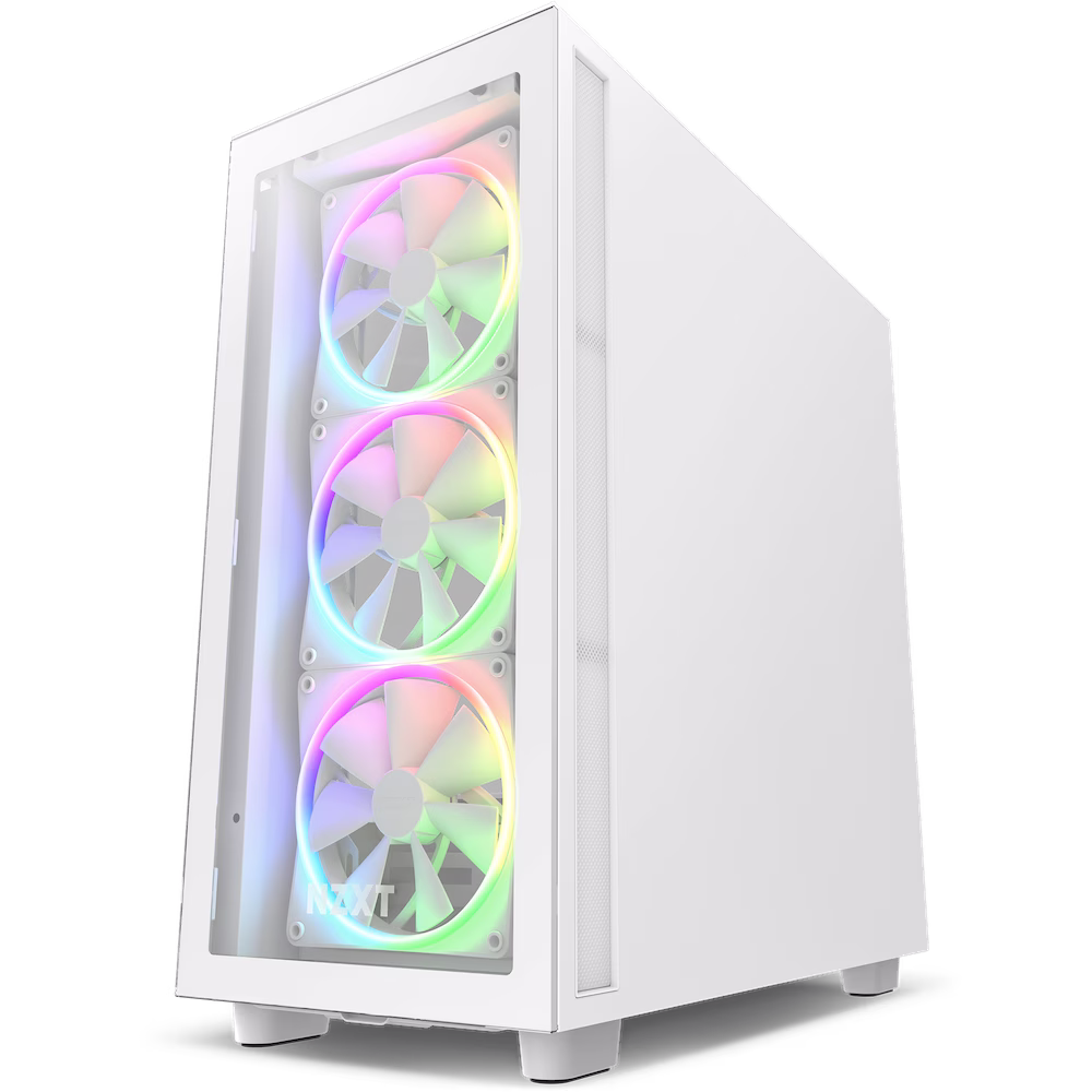 NZXT H7 V1 Elite ATX White Mid Tower Gaming Case, CM-H71EW-01, 5060301697021, 815671019462 thumbnail 4