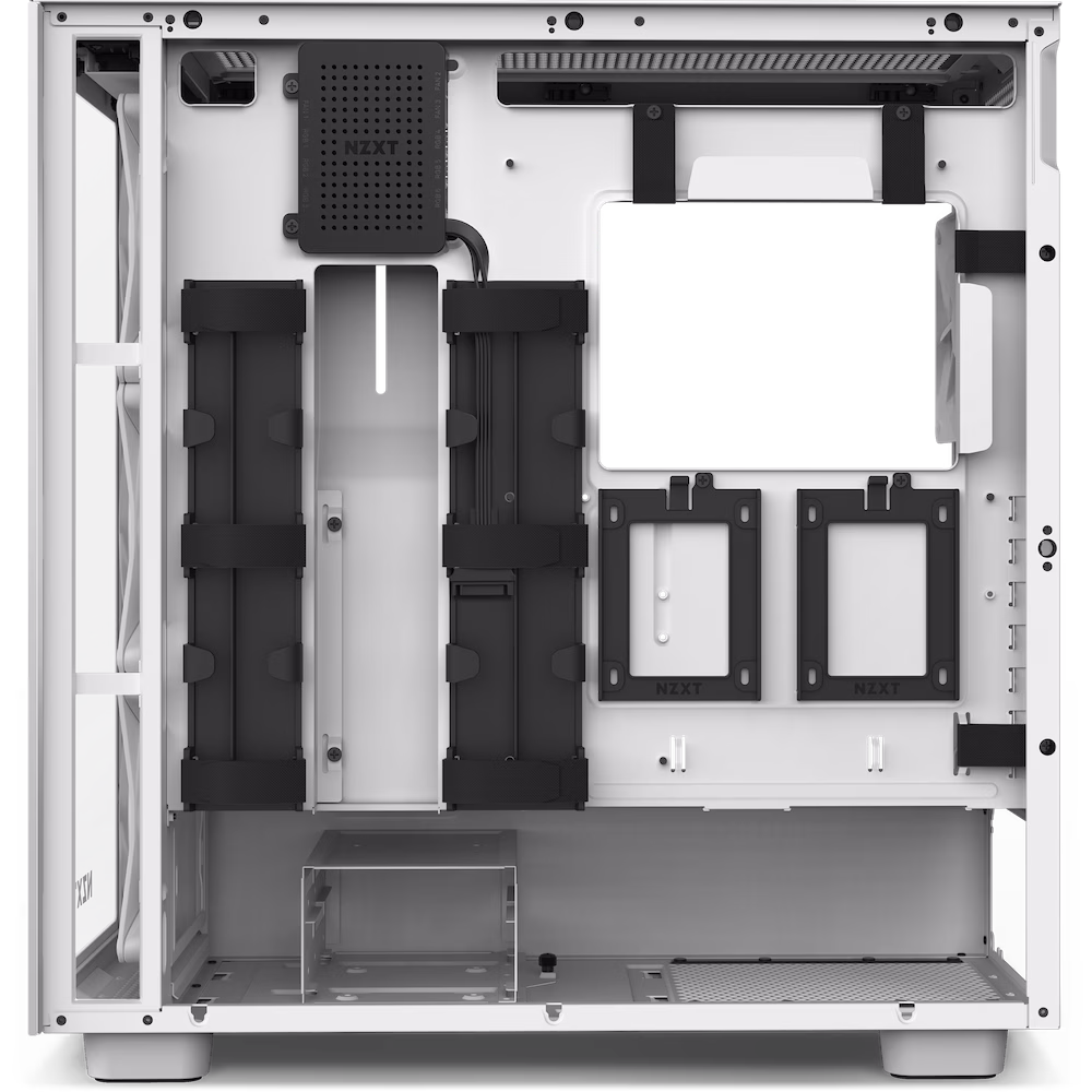 NZXT H7 V1 Elite ATX White Mid Tower Gaming Case, CM-H71EW-01, 5060301697021, 815671019462 thumbnail 2