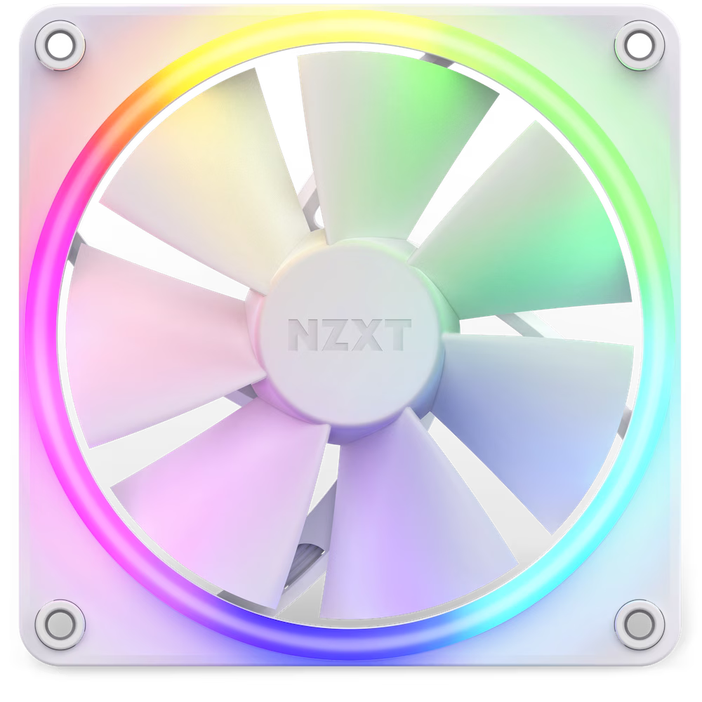 NZXT F120RGB 120mm RGB White Single Fan, RF-R12SF-W1 thumbnail 4