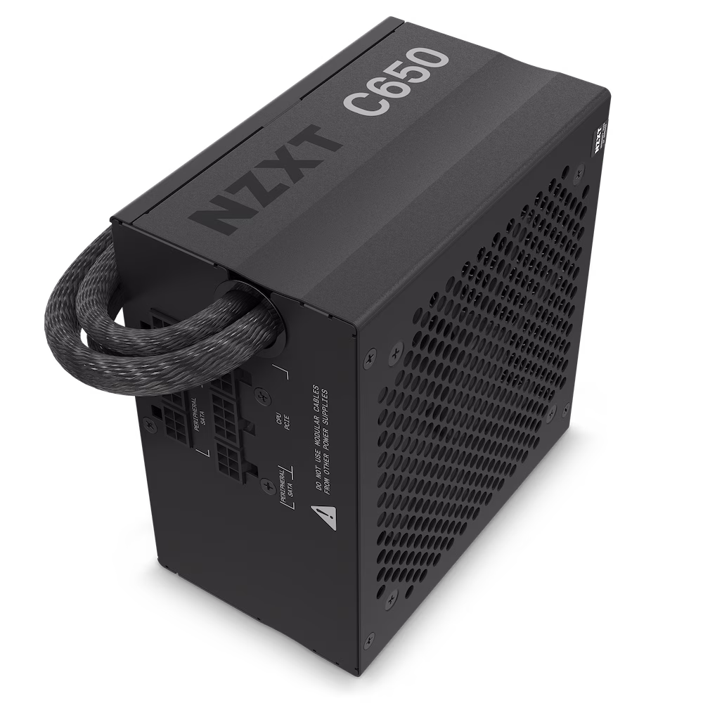 NZXT C650 Bronze - PA-6B1BB-US - 650 Watt PSU - 80 Plus Bronze Certified - DC-DC Technology - Semi Modular Design - Sleeved Cables - ATX Gaming Power Supply thumbnail 4