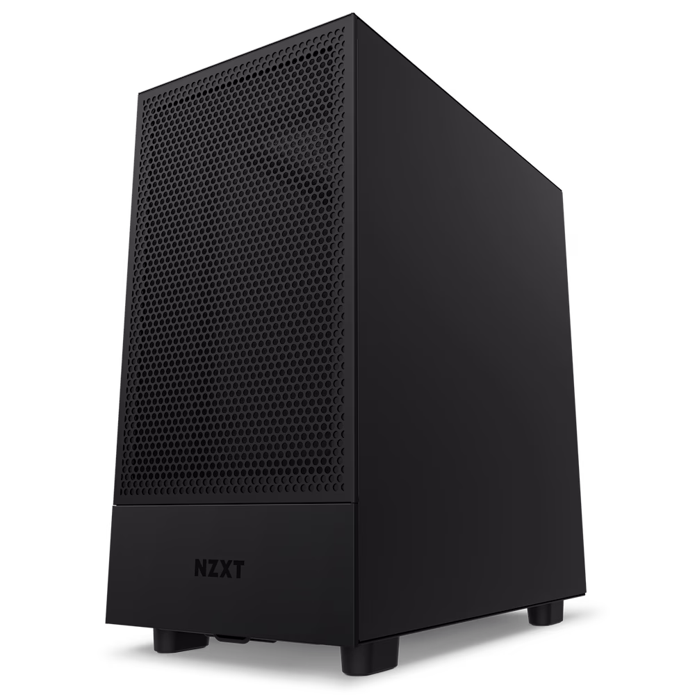 NZXT H5 Flow Compact Mid Tower Air Flow PC Case, Up to 240mm Radiator Support, Tempered Glass Front Panel, 6x120mm/140mm Fan Support, Built-in RGB, Spacious Cable Management, Black | CC-H51FB-01 thumbnail 3