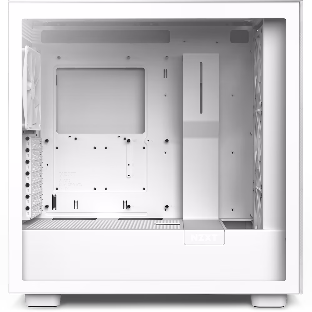 NZXT H7 Elite - CM-H71EW-02 - ATX Mid Tower PC Gaming Case - Front I/O USB Type-C Port - Quick-Release Tempered Glass Side Panel - White thumbnail 5