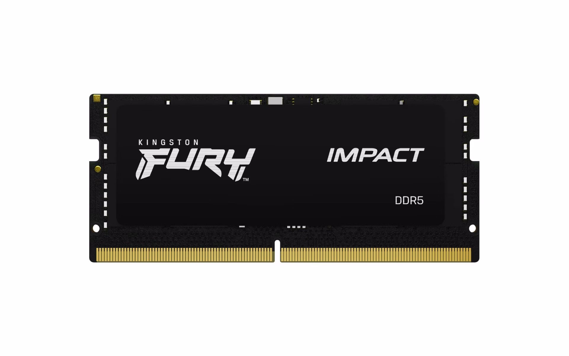 Kingston FURY Impact Black PnP 32GB (1x32GB) Laptop Memory (RAM), DDR5 5600MT/s, CL40, Non-ECC Unbuffered SODIMM Notebook Gaming Memory Single Module, 2RX8 40-40-40 1.1V 262-pin 16Gbit | KF556S40IB-32 image
