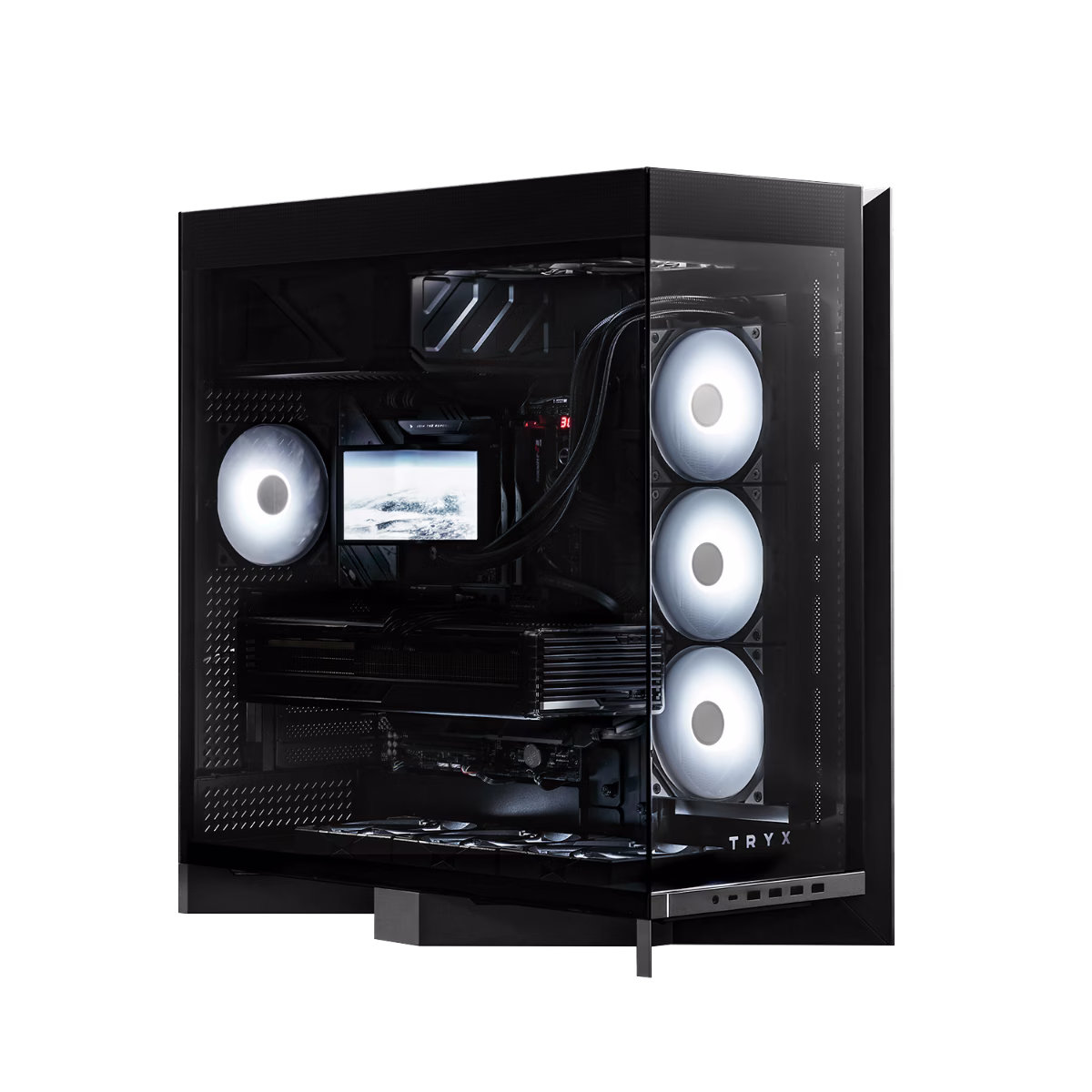 AMD 9950X3D X 9070XT Gaming & Rendering PC, AMD Ryzen 9 9950X3D, RX9070 XT AMD RADEON 16GB, 64GB (2x 32) 6000 CL30, 4TB NV3 NVMe 6000MB/s, 1000W, WiFi 7 image