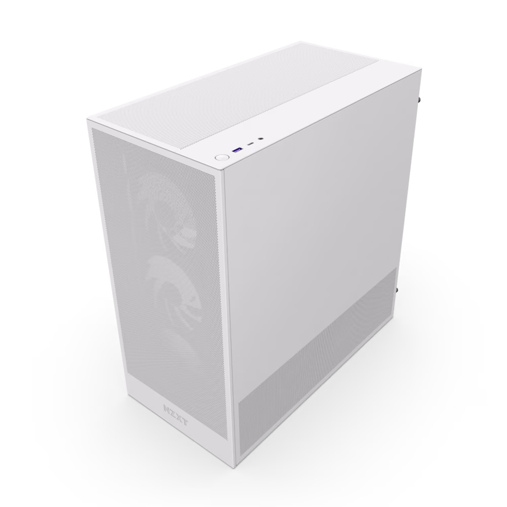 NZXT H5 Flow RGB 2024 - Compact ATX Mid-Tower PC Gaming Case - High Airflow - F360 RGB Core (CV) Included - 360mm Front & 240mm Top Radiator Support - Cable Management - Tempered Glass - White | CC-52FW-R1 thumbnail 4