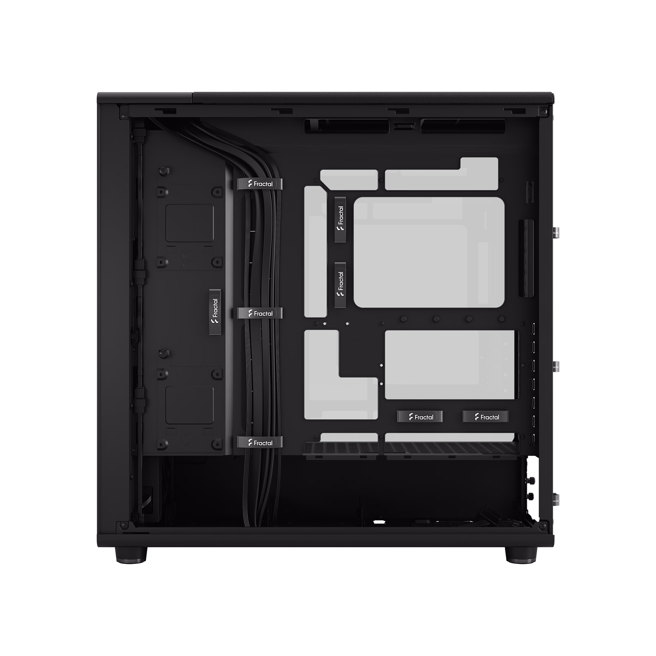 Fractal Design North XL Momentum Edition Case, Black TG Light Tint, Blackened Oak Front, E-ATX Support | FD-C-NOR1X-07 thumbnail 4