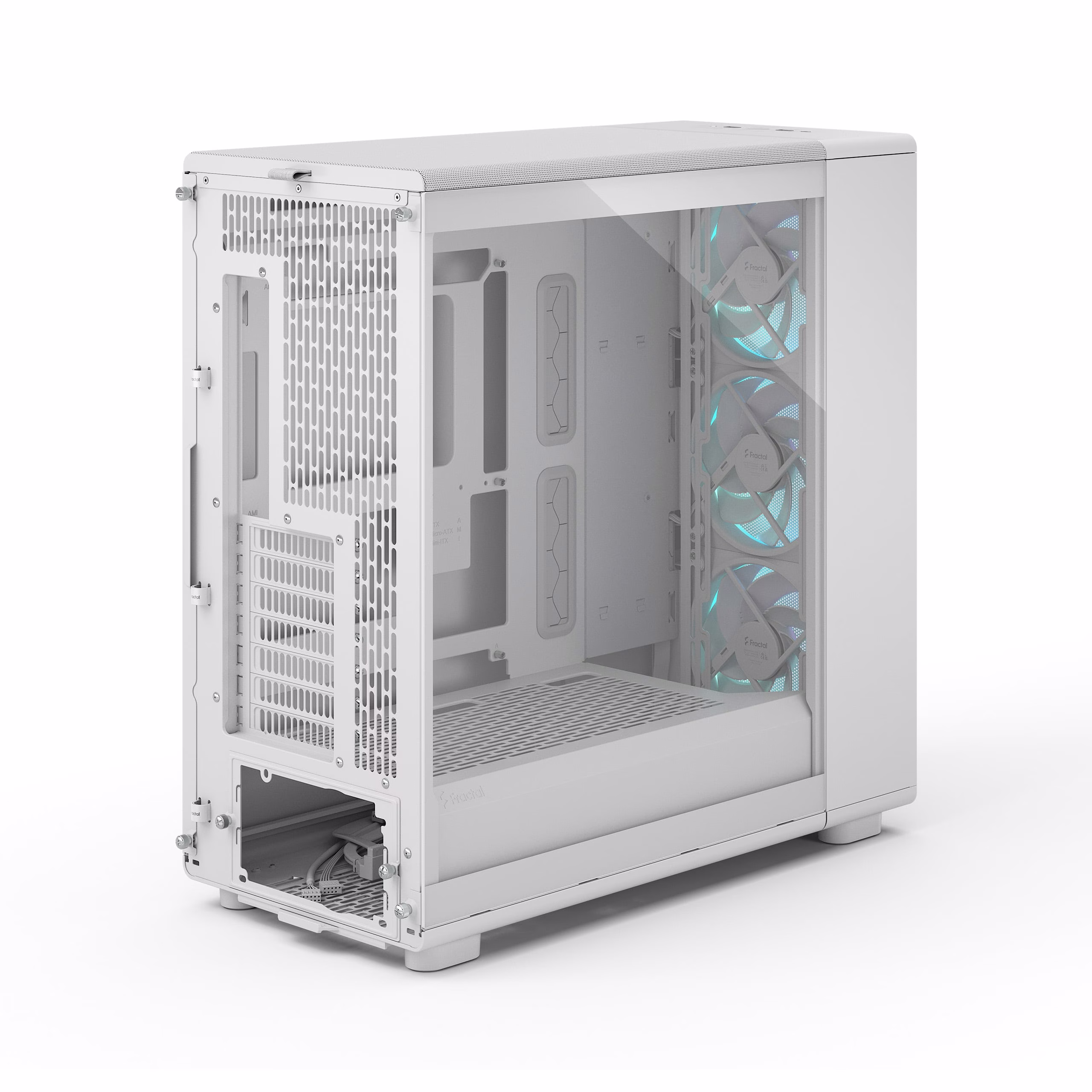 Fractal Design Epoch XL White TG RGB Clear Tint E-ATX Full-Tower Case, Rear-Connector MB Support, 3x Momentum 14 RGB Fans, USB-C 20Gbps, White | FD-C-EPO1X-05 thumbnail 5