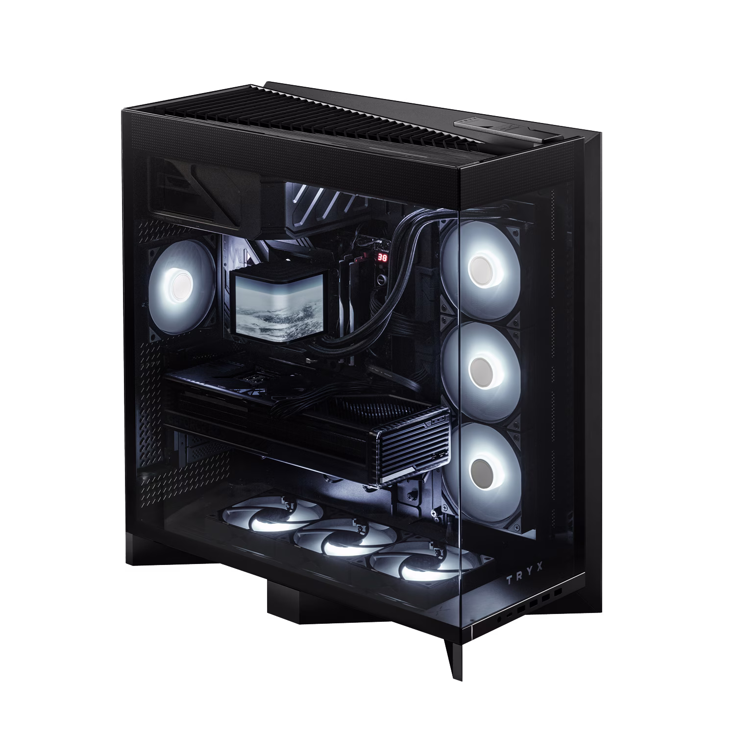 Gaming & Creator PC, AMD Ryzen 9 9950X3D, RTX 5080 OC Edition 16GB GDDR7, 9100 PRO 4TB PCIe 5.0 to 14800 MB/s, 96GB (2x48GB)  DDR5 6000MHz, Liquid Cooler with Curved LCD, 1000W Gen 5 thumbnail 2