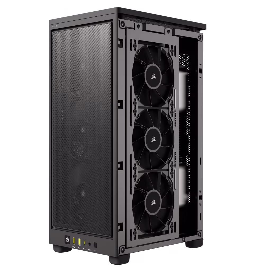 Corsair 2000D AIRFLOW Mini-ITX PC Case,  Steel Mesh Panel Front, Side, and Rear, 3x Drive Bays, 3x Expansion Slots,  Black | CC-9011244-WW thumbnail 6
