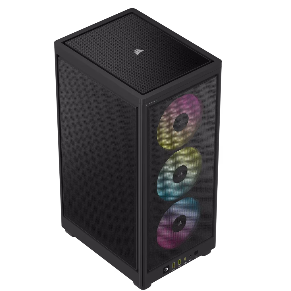 Corsair 2000D RGB AIRFLOW Mini-ITX PC Case, High Airflow Steel Mesh Panels, 3x Pre Installed Fans, 3x Expansion Slots, 3x Drive Bays, Black | CC-9011246-WW thumbnail 7