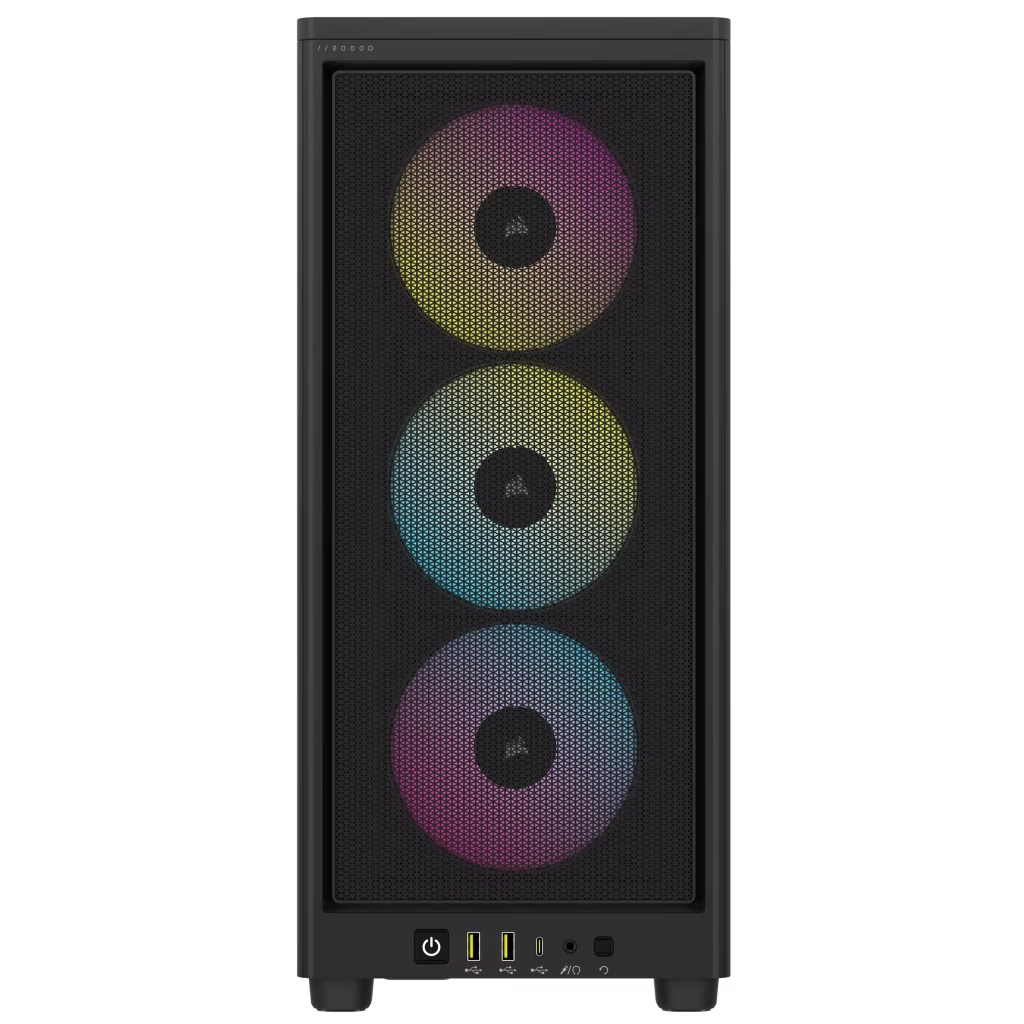 Corsair 2000D RGB AIRFLOW Mini-ITX PC Case, High Airflow Steel Mesh Panels, 3x Pre Installed Fans, 3x Expansion Slots, 3x Drive Bays, Black | CC-9011246-WW thumbnail 2