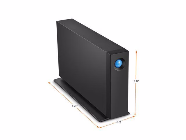 LaCie d2 Professional 16TB USB 3.1 Gen 2 External Hard Drive STHA16000800 Black thumbnail 5