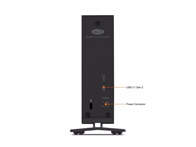 LaCie d2 Professional 16TB USB 3.1 Gen 2 External Hard Drive STHA16000800 Black thumbnail 6