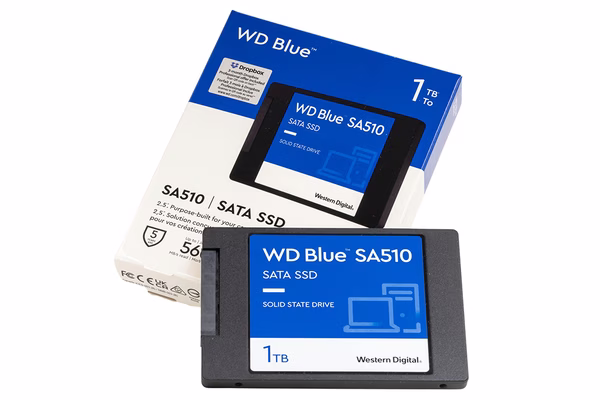 WD 1TB Blue SA510 SATA SSD 2.5???/7mm Cased from Western Digital WDS100T3B0A-00AXR0,718037884653 thumbnail 2