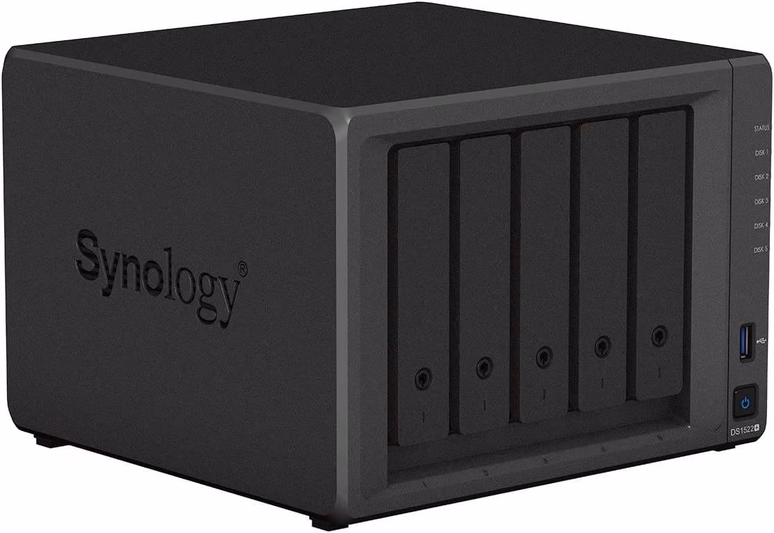 SYNOLOGY DS1522 PLUS DiskStation 5-Bay NAS Enclosure, 8GB DDR4 RAM, Up to 736 MB/s Read & 796 MB/s Write, Dual M.2 2280 NVMe SSD Slots, 4x Gigabit Ethernet Ports, 120W PSU, Black | 846504004461 thumbnail 7