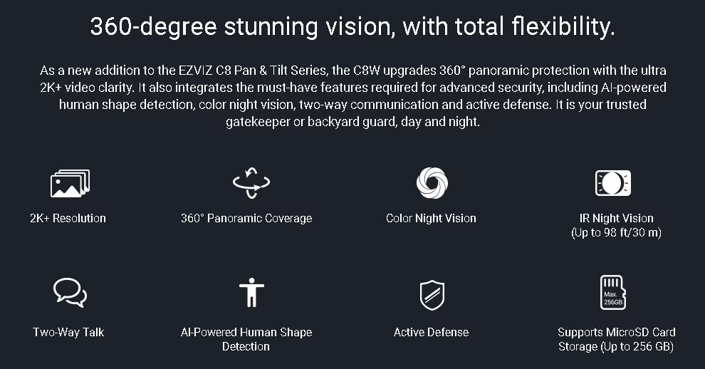 EZVIZ CS-C8W  4MP OUTDOOR WIRELESS CAMERA(4MP,W1)-6941545606859 thumbnail 2