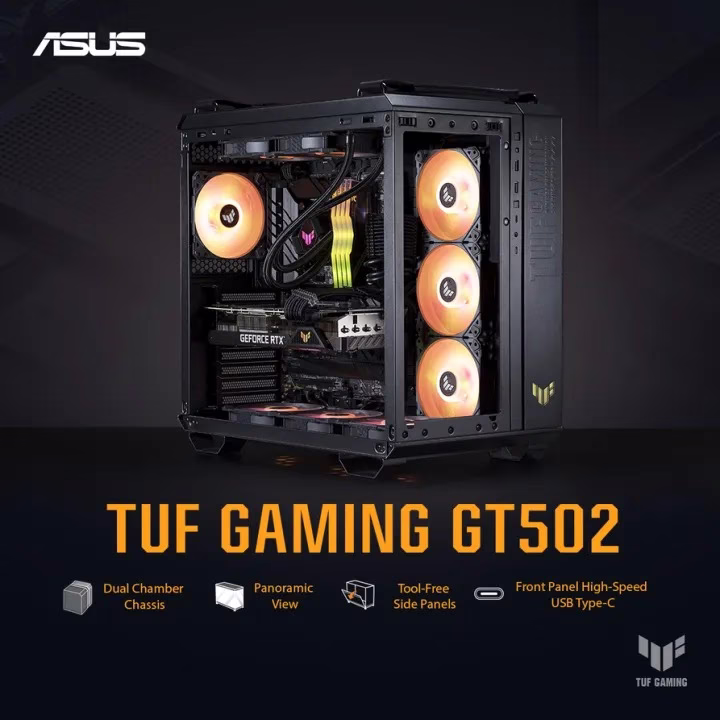 Gaming PC ENTERPRISE/RENDER NODE GAMING PC POWERED BY ASUS PARTS AMD RYZEN THREADRIPPER PRO 5975WX   256GB RAM  (8*32GB DDR4 3200 RAM )  ASUS 4090 STRIX GRAPHIC CARD  1200W ASUS POWER SUPPLY  ASUS 3 FAN COOLER thumbnail 3