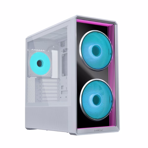 LANCOOL 217 INF White Mid-Tower Case, Infinity Mirror Front Panel, High Airflow (2x 170mm Fans), Back-Connect Compatible | G99.LAN217INFXW.00 – Buy Online