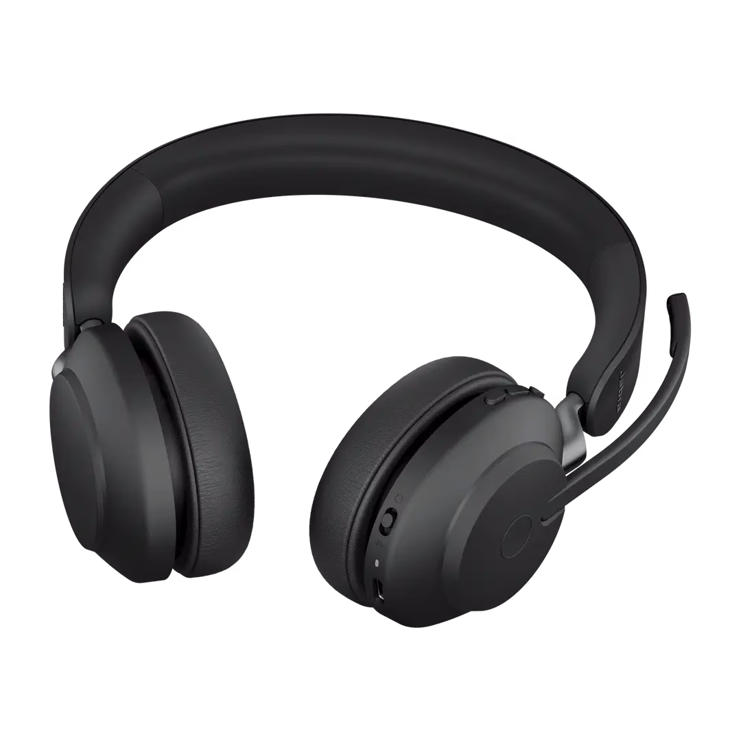 Jabra Evolve2 65 UC Stereo Wireless Headset, Link 390a USB-A Adapter, Desk Stand Included, Black – 26599-989-989 thumbnail 5