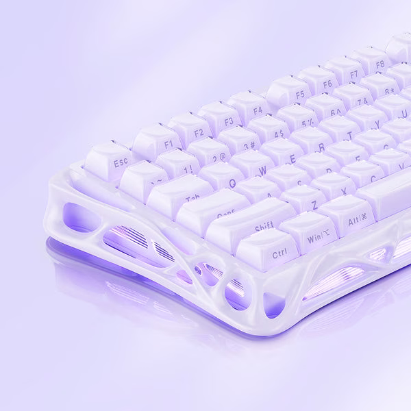 GravaStar Mercury V75 Special Edition Magnetic Keyboard, Lavender Purple, 8000Hz Polling, Rapid Trigger, Hall Effect Switches | GS V75 _PL thumbnail 5