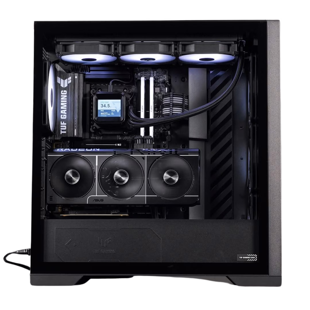 High-end Ultra 9 Gaming PC Powered By ASUS, CORE ULTRA 9 285K, PRIME 5070TI OC EDITION 16GB, 64GB (2x 32GB) DDR5 6000MTs, 2TB BLACK SN850X 7300 MBs, AIO Cooler, 850W thumbnail 2