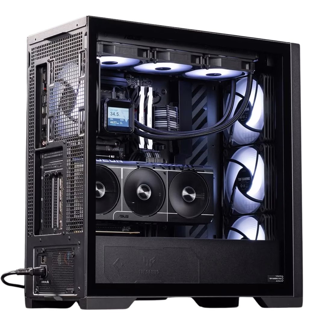 ASUS Powered Core i7 X 5070 Gaming PC, Intel Core i7-14700 14th Gen, PRIME 5070 OC Edition 12GB, DDR5 64GB (2x32GB) 6000MHz, 2TB NV3, AIO Cooler, 850W thumbnail 3