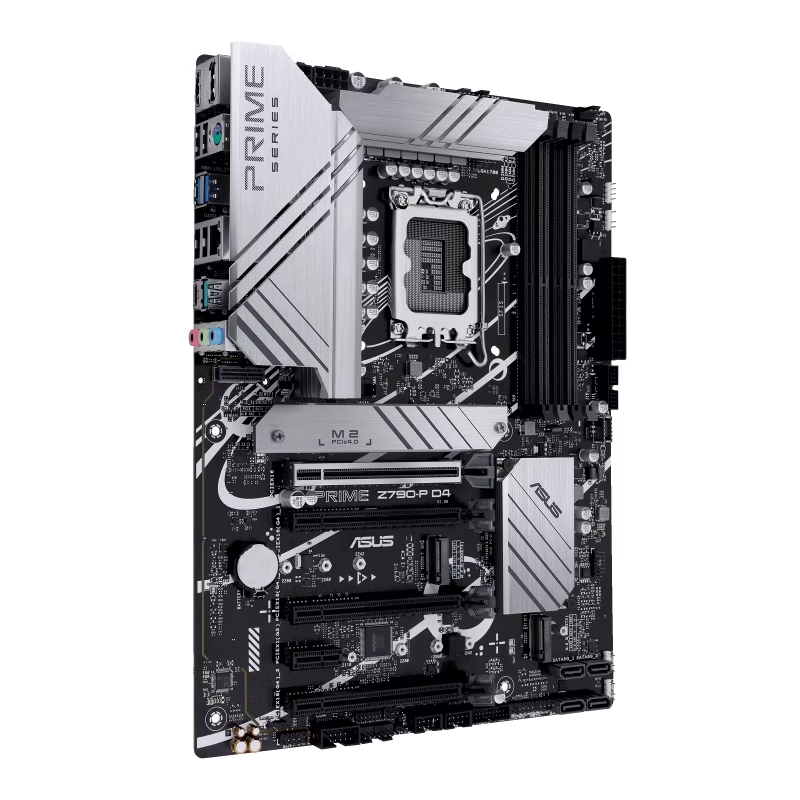 ASUS Prime Z790-P D4, an Intel Z790 LGA 1700 ATX motherboard with PCIe?? 5.0, three M.2 slots, 14+1 DrMOS, DDR4, Realtek 2.5 Gb LAN, HDMI??, DP, USB 3.2 Gen 2x2 Type-C??, front USB 3.2 Gen 2 Type-C, Thunderbolt??? (USB4??) support, Arua Sync | 90MB1CV0-M0 thumbnail 4